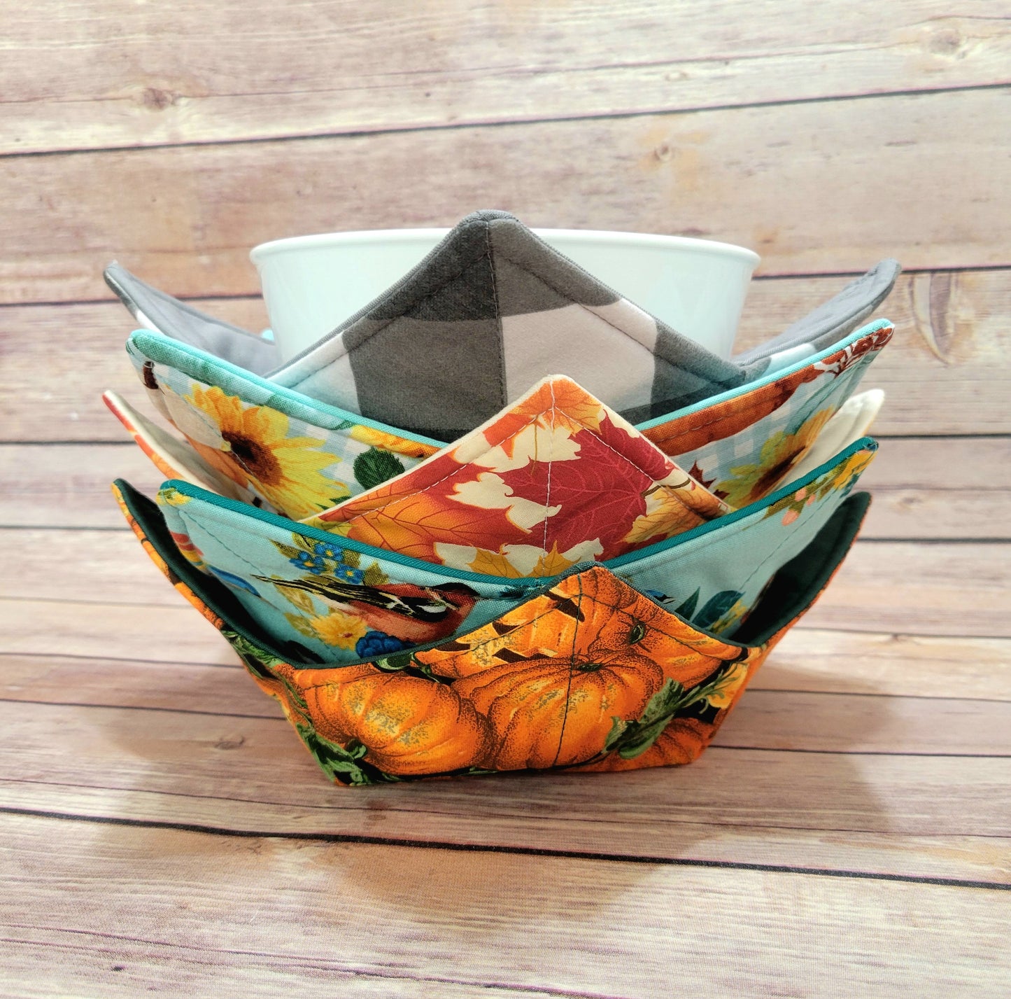 Fall Bowl Cozy | Autumn Padded Holder | Hot + Cold Pad