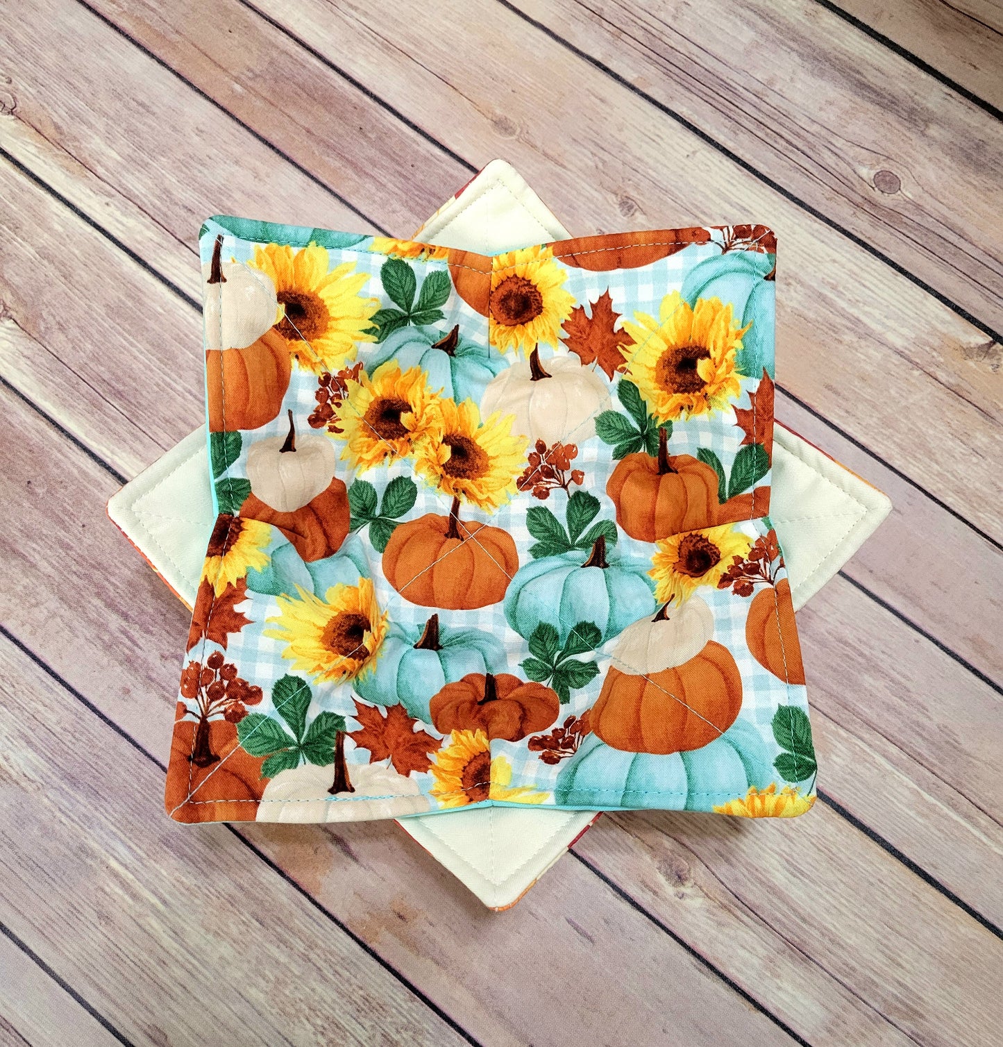 Fall Bowl Cozy | Autumn Padded Holder | Hot + Cold Pad