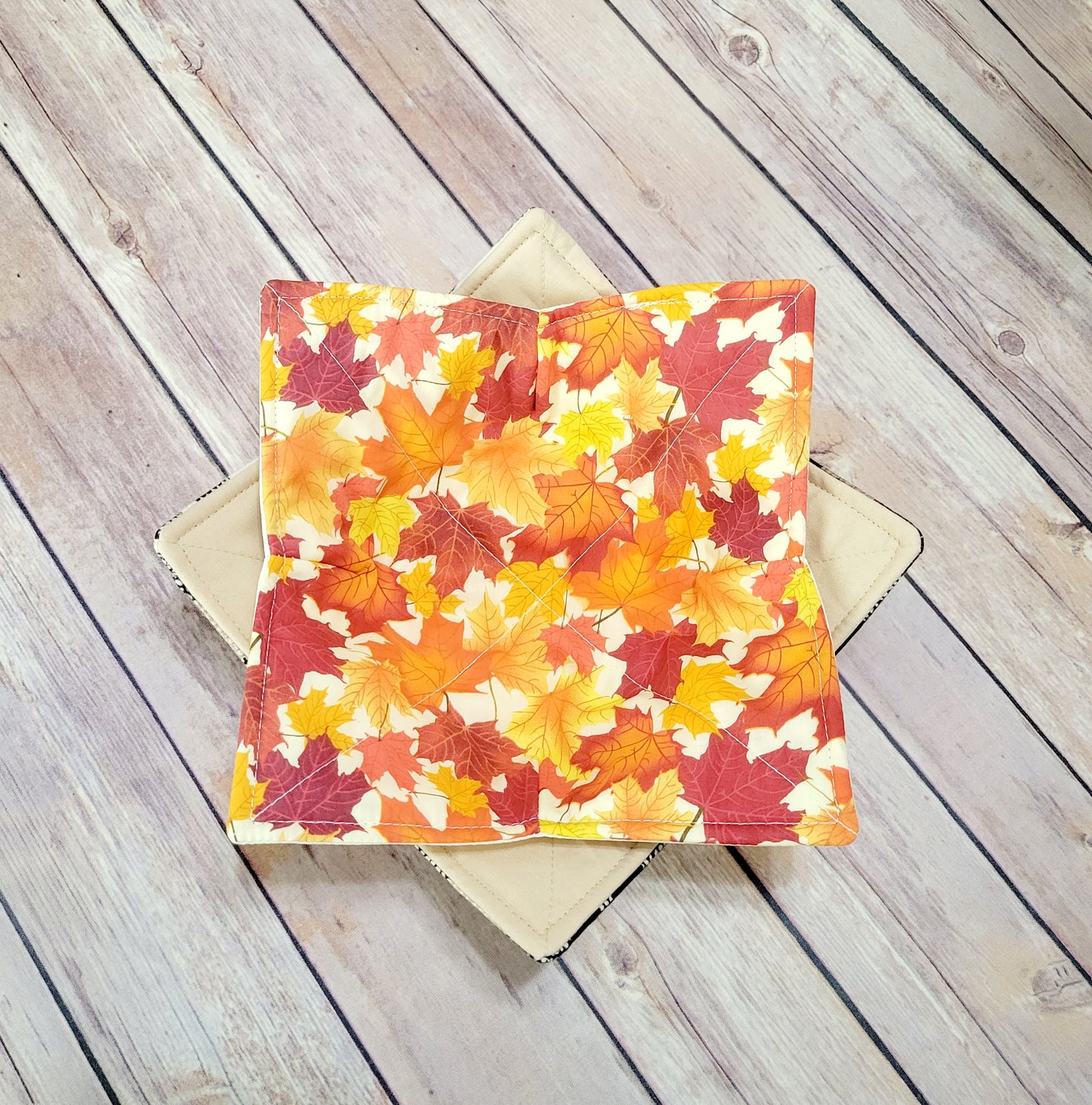 Fall Bowl Cozy | Autumn Padded Holder | Hot + Cold Pad