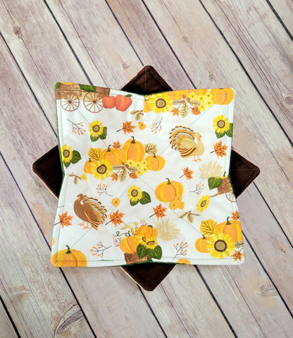 Fall Bowl Cozy | Autumn Padded Holder | Hot + Cold Pad