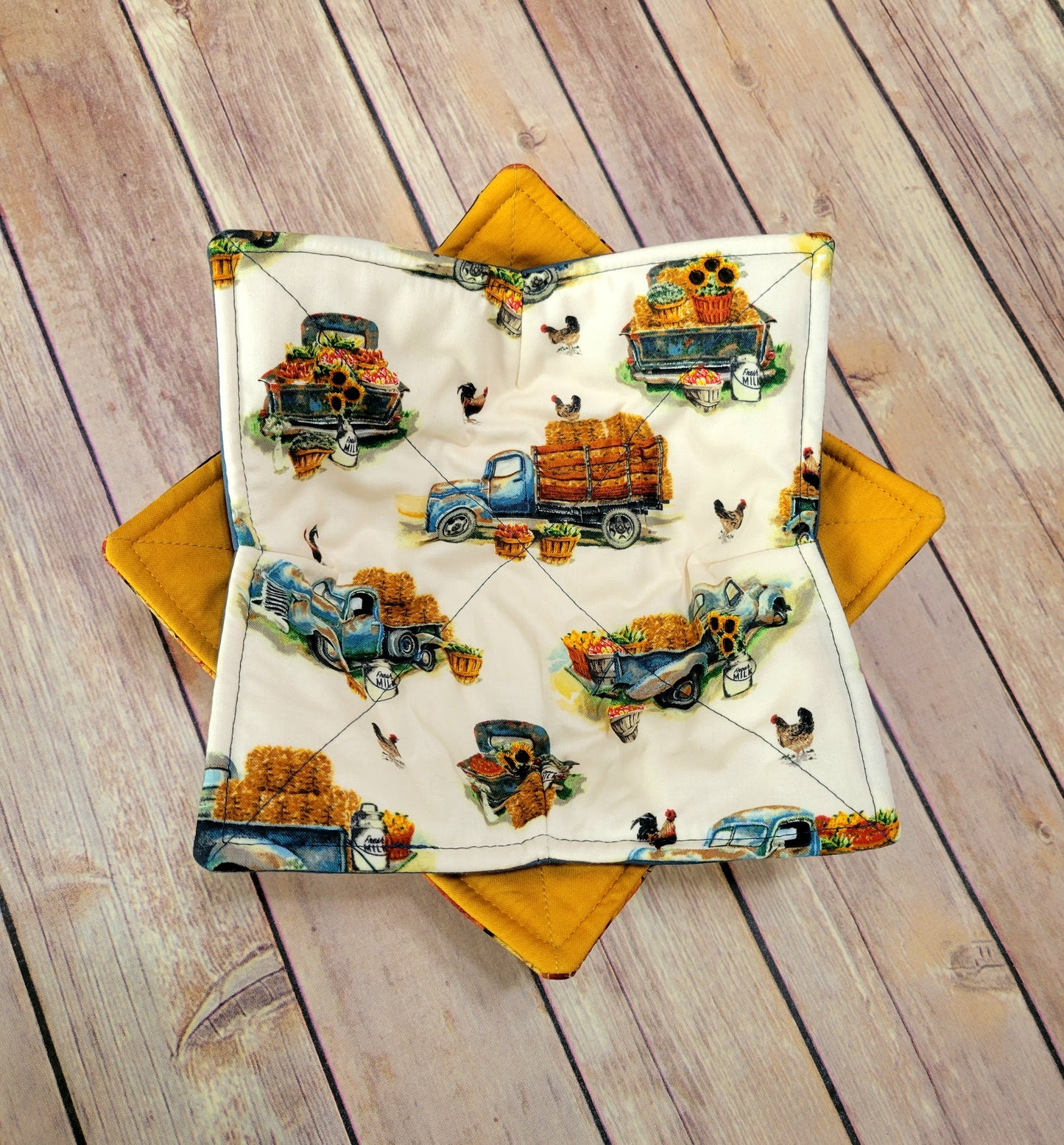 Fall Bowl Cozy | Autumn Padded Holder | Hot + Cold Pad