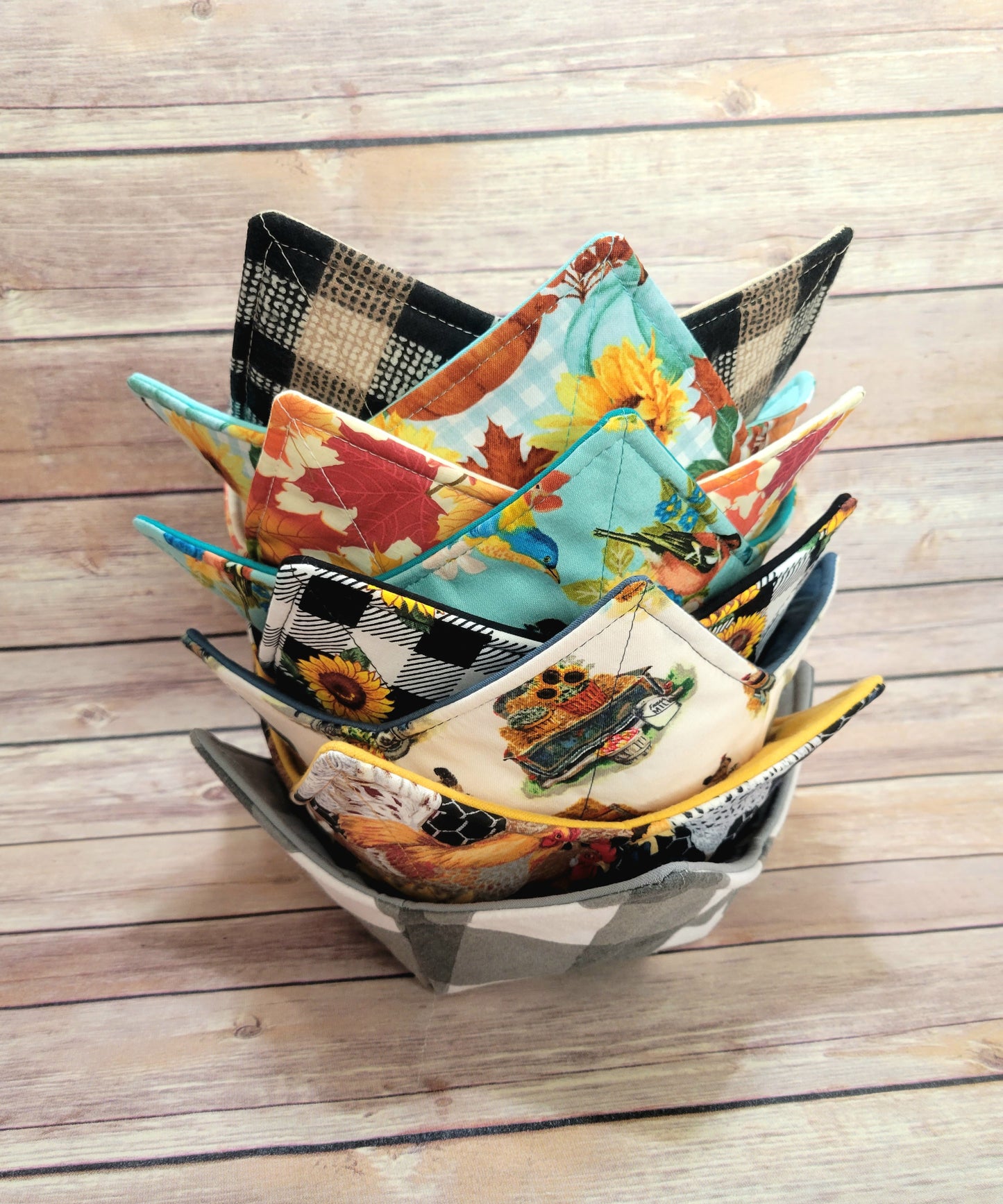 Fall Bowl Cozy | Autumn Padded Holder | Hot + Cold Pad