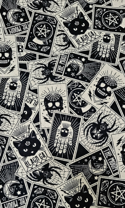 Tarot Cards Bowl Cozy | Halloween Skull Padded Holder