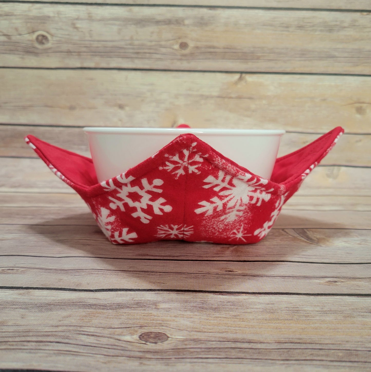 Christmas Fabric Bowl Cozy Hot Pad | Holiday Padded Holder