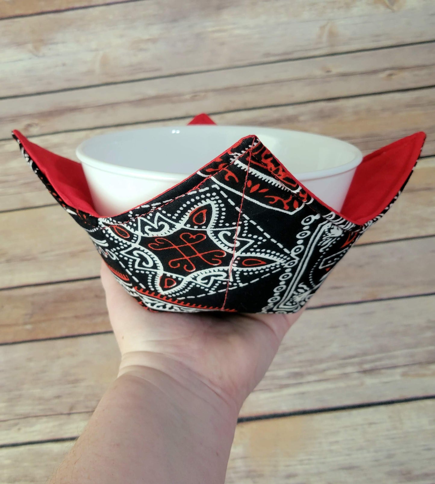 Bandana Bowl Cozy Hot Pad | Western Padded Holder Cover
