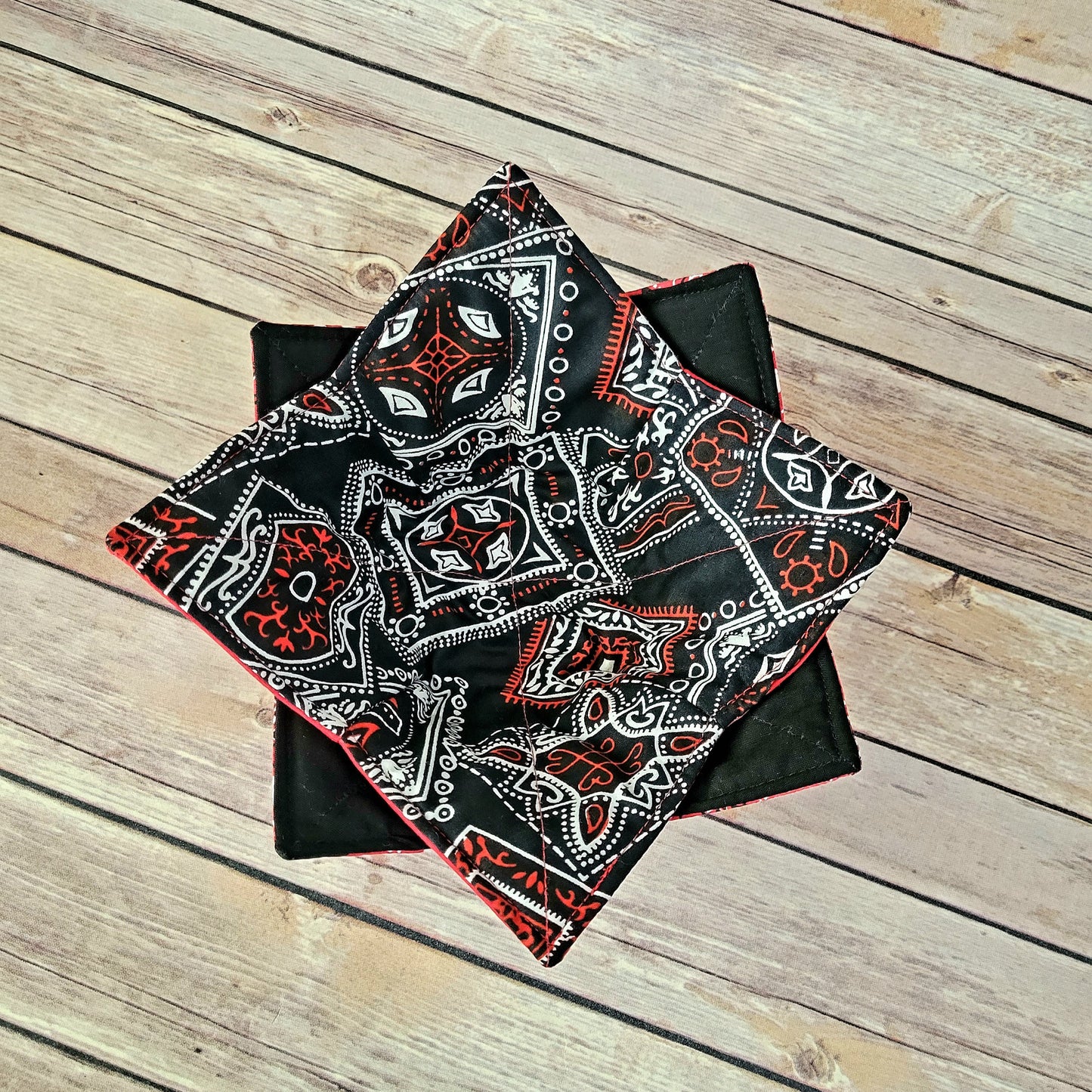 Bandana Bowl Cozy Hot Pad | Western Padded Holder Cover