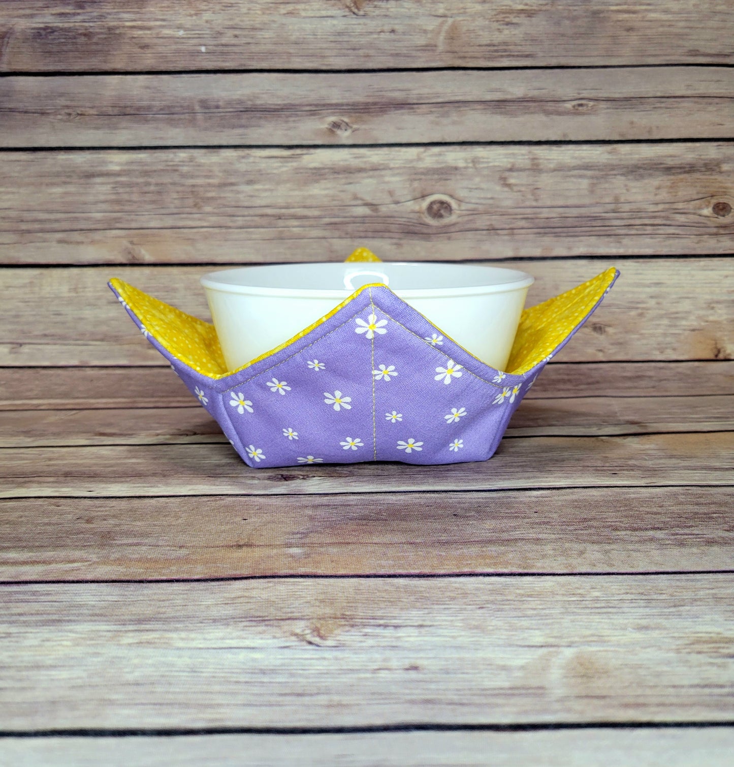 Spring Bowl Cozy | Floral Birds Hot Pad | Flower Padded Holder