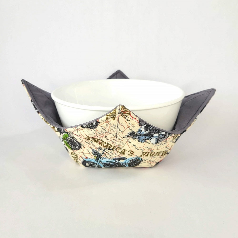 Motorcycle Bowl Cozy | Bike Hot Pad Holder