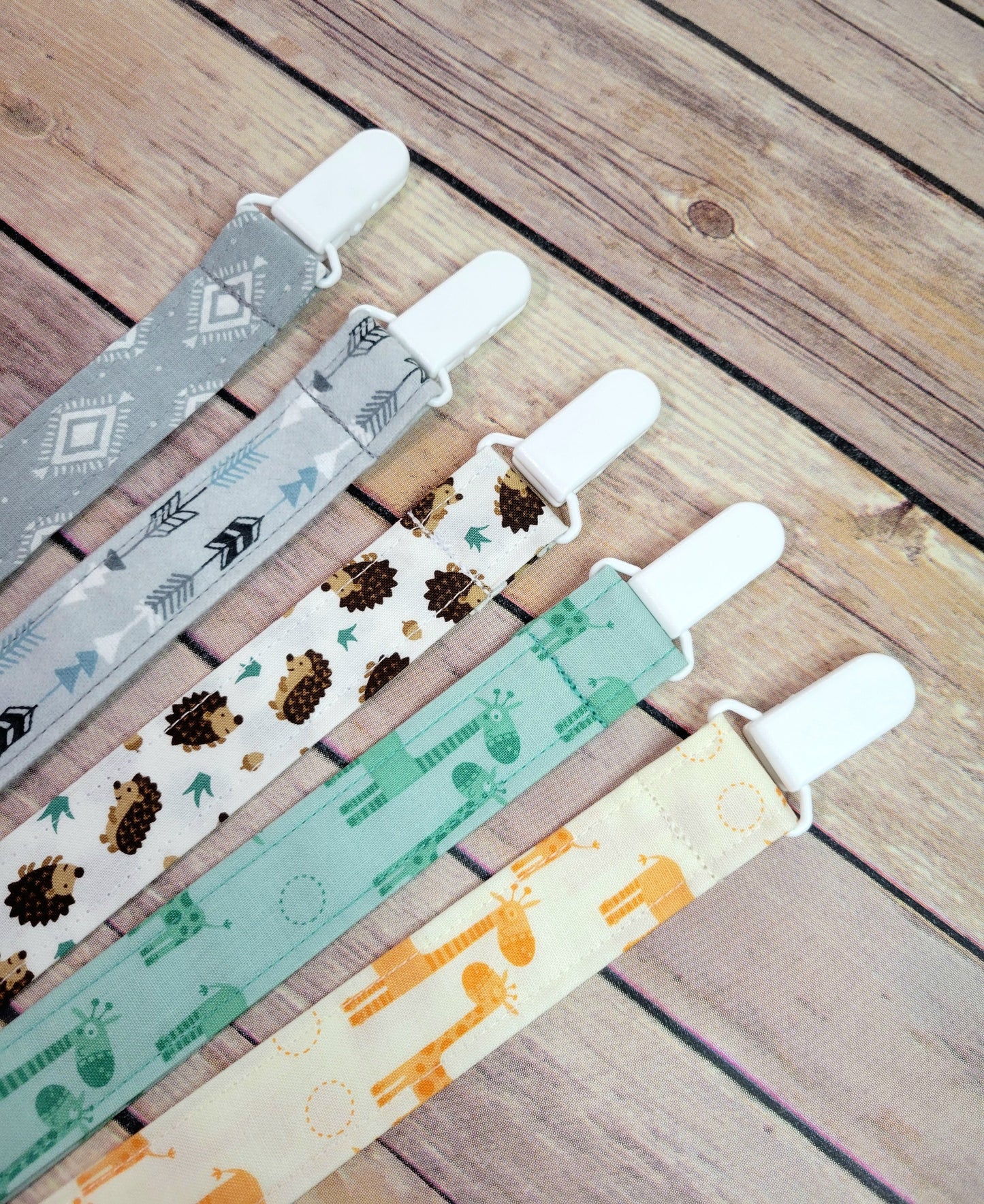 Fabric Pacifier Clip | Baby Boy Girl Paci Holder