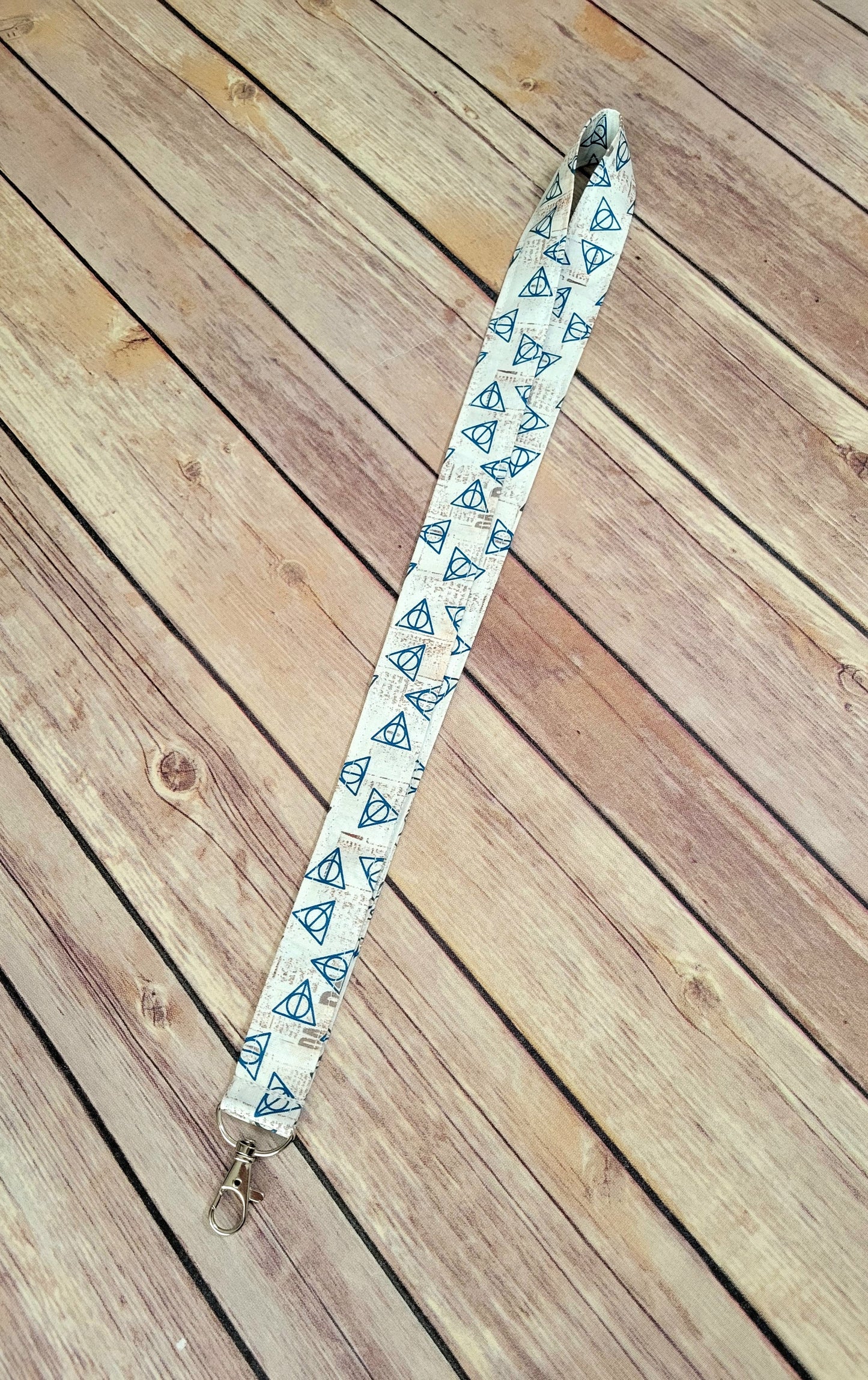 Wizard Symbol Fabric Lanyard | Badge ID Holder With Lobster Clasp