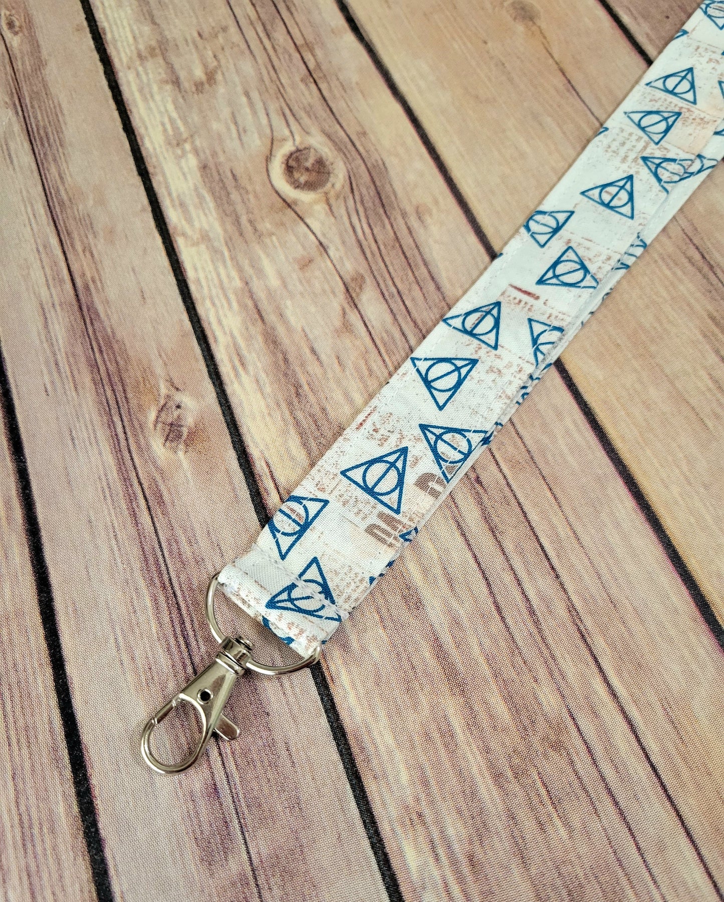 Wizard Symbol Fabric Lanyard | Badge ID Holder With Lobster Clasp