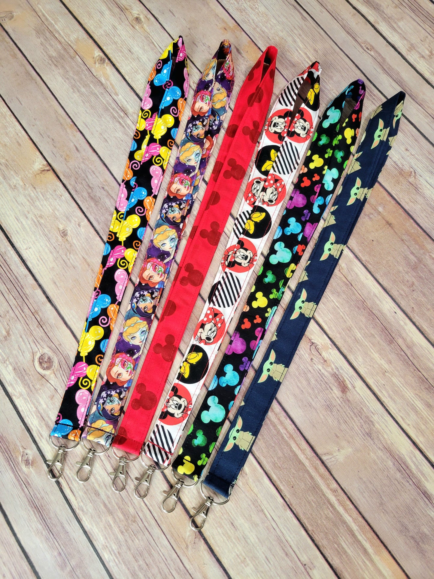 Cartoon Fabric Lanyard | Badge ID Holder With Lobster Clasp