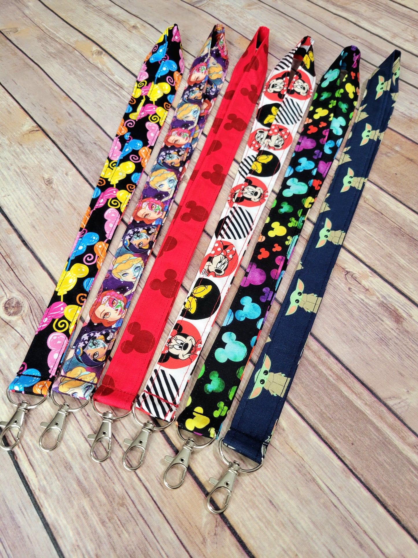 Cartoon Fabric Lanyard | Badge ID Holder With Lobster Clasp