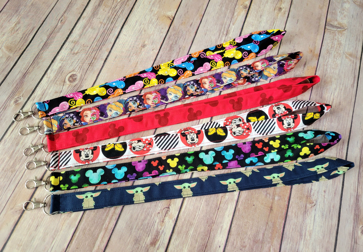 Cartoon Fabric Lanyard | Badge ID Holder With Lobster Clasp