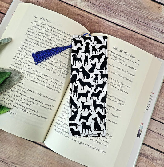 Dogs Fabric Bookmark with Tassel | Dog Bookmarks