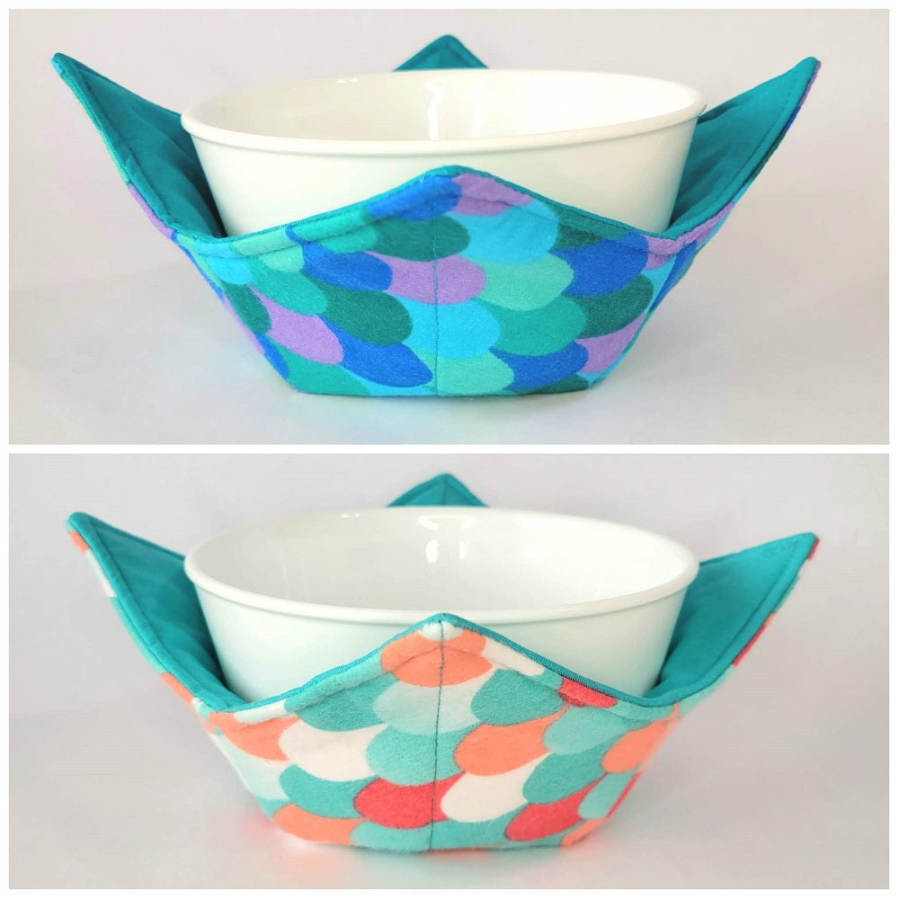Mermaid Scale Bowl Cozy | Scales Hot Pad Holder