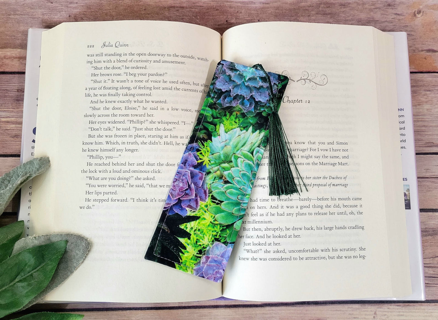 Cactus Fabric Bookmark with Tassel | Potted Cacti Bookmarks