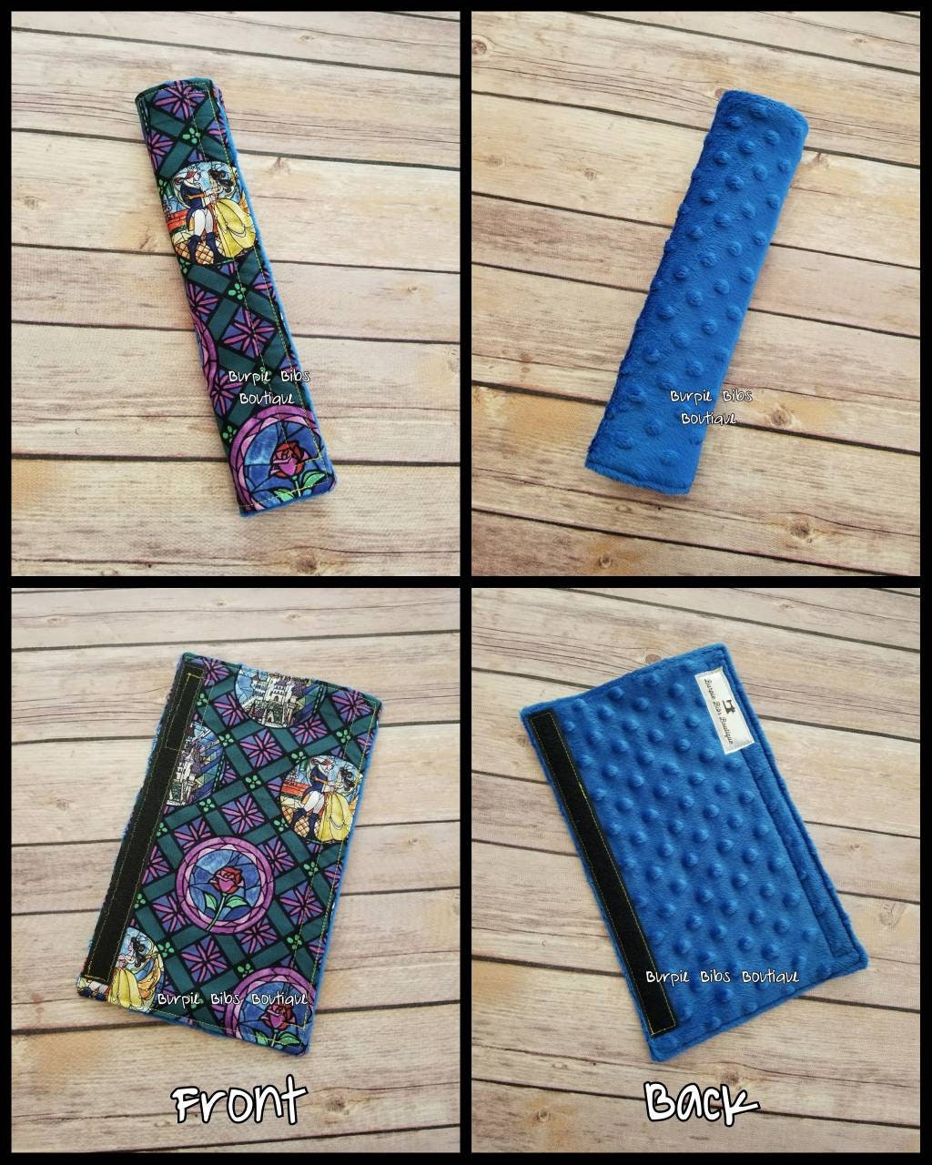 Beauty and the Beast Seat Belt Cover | Disney Belle Strap Handle Pad