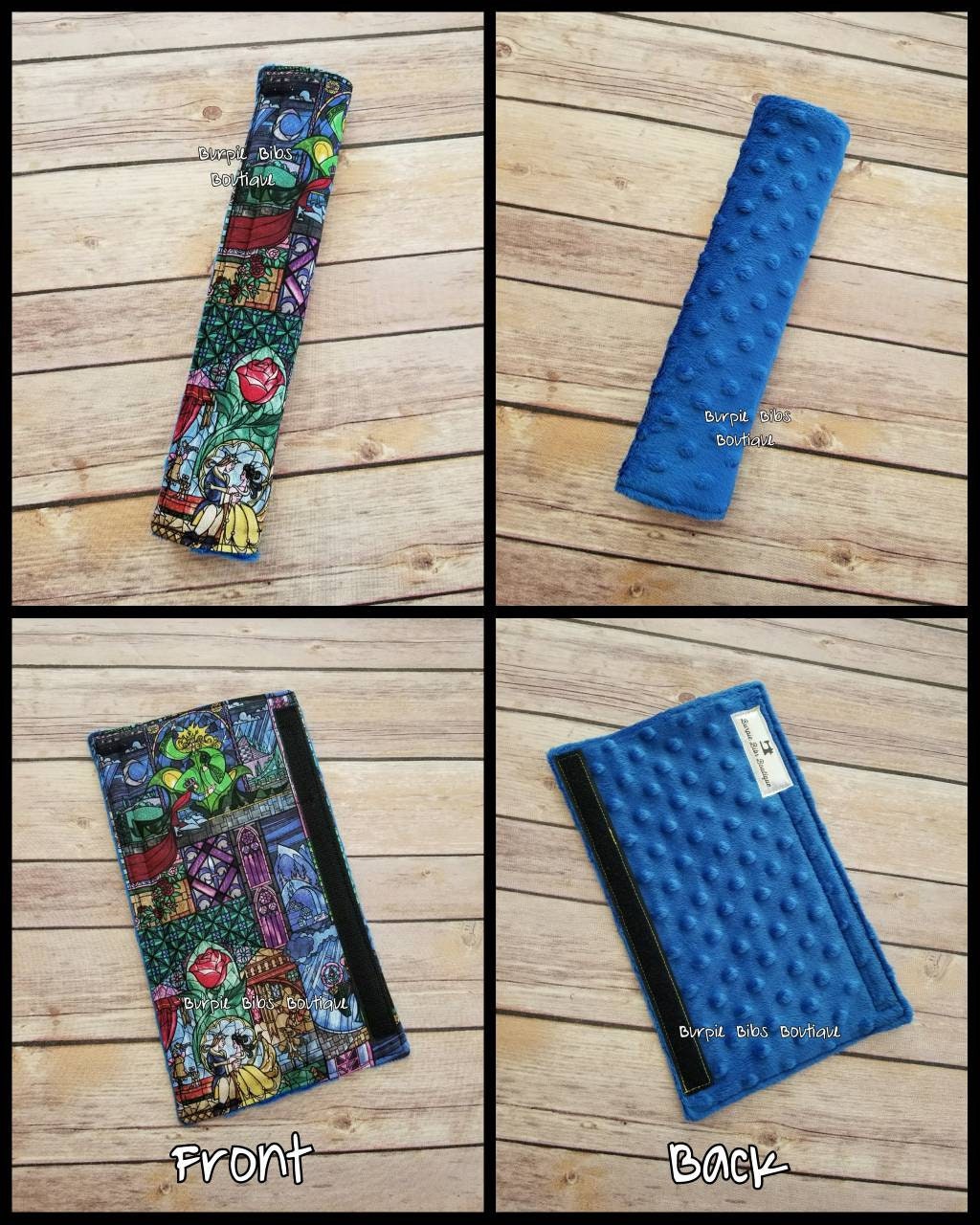 Beauty and the Beast Seat Belt Cover | Disney Belle Strap Handle Pad