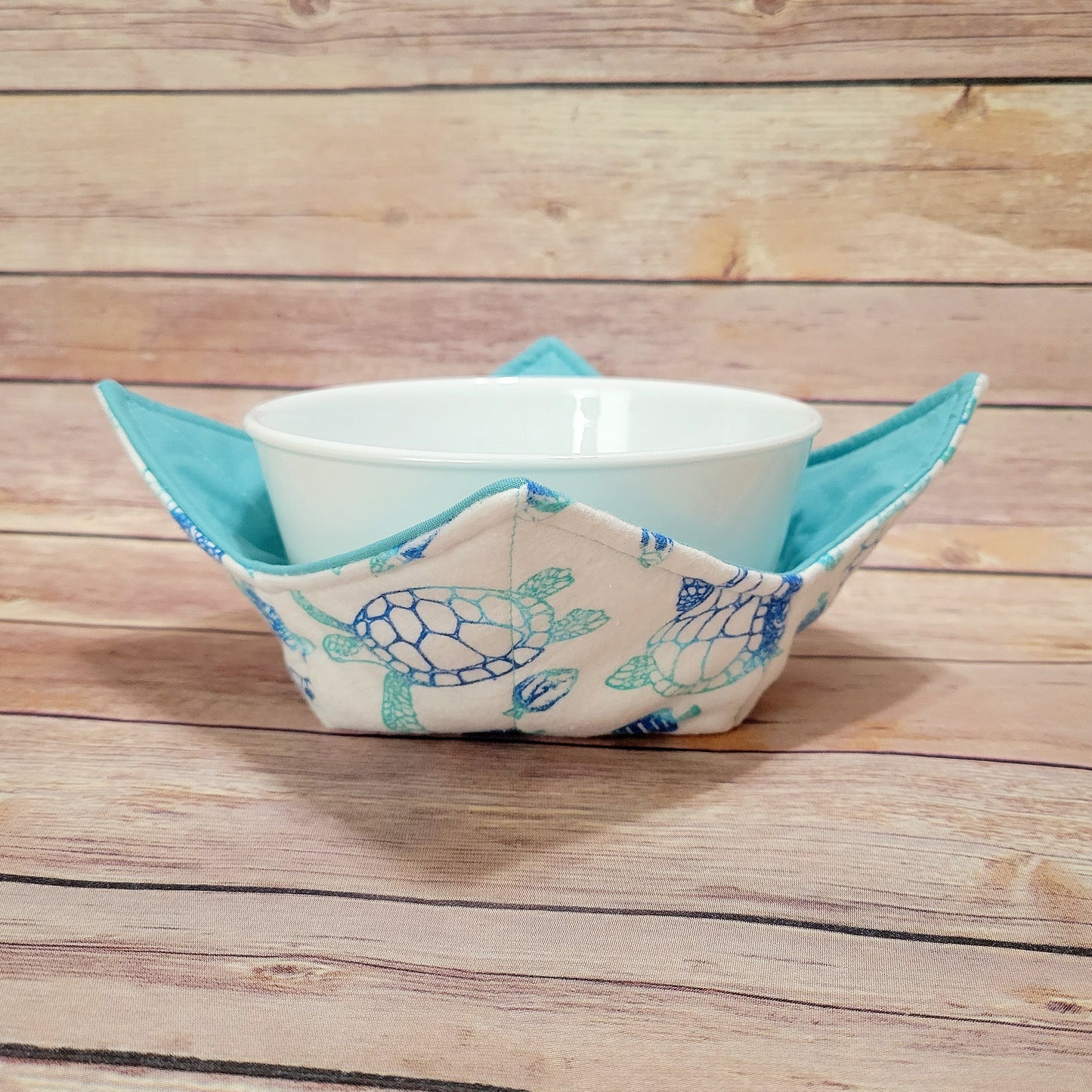 Sea Turtle Bowl Cozy | Turtles Hot Pad | Ocean Padded Holder