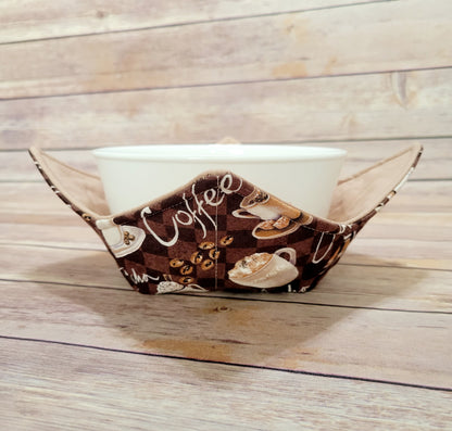 Coffee Cups Bowl Cozy | Latte Cups Hot Pad | Padded Bowl Holder