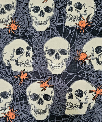 Halloween Skull Bowl Cozy | Spiderweb Skulls Padded Holder