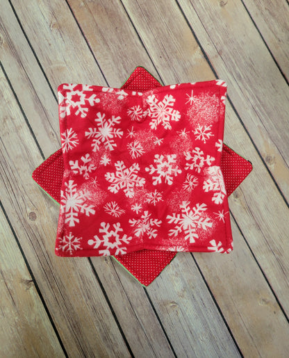 Christmas Fabric Bowl Cozy Hot Pad | Holiday Padded Holder