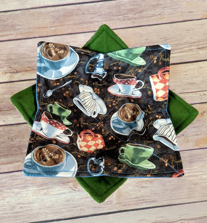 Coffee Cups Bowl Cozy | Latte Cups Hot Pad | Padded Bowl Holder