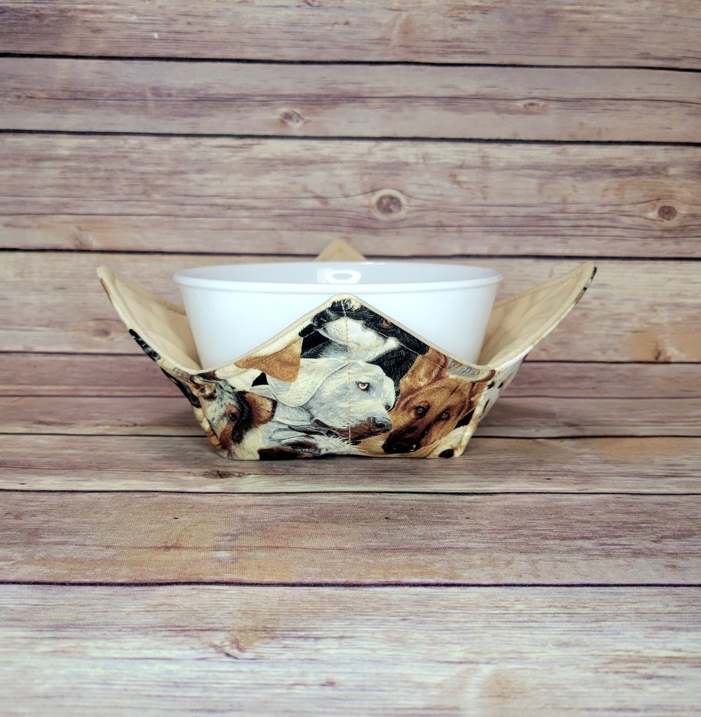 Dog Bowl Cozy | Paw Print Hot Pad | Dogs Padded Holder