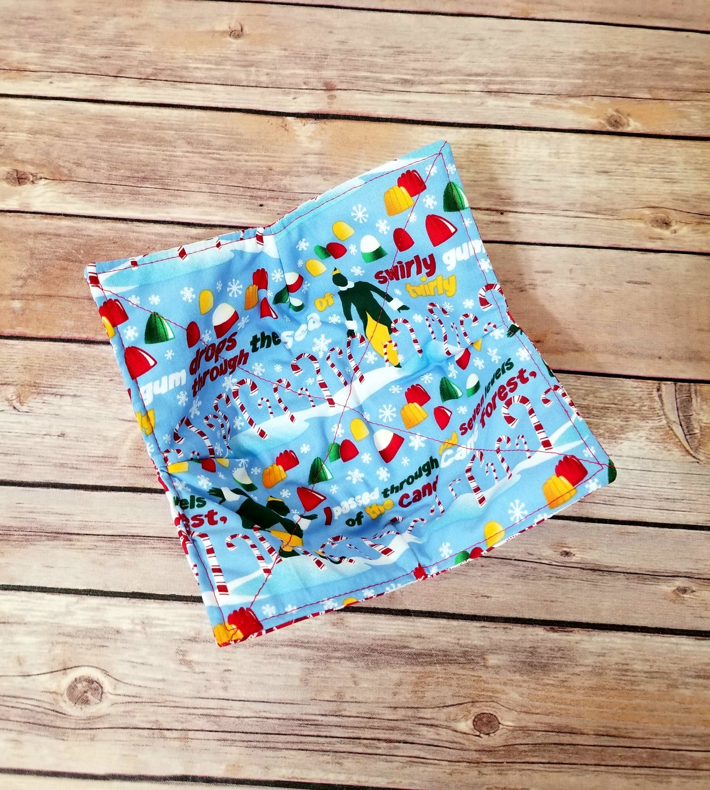 Christmas Fabric Bowl Cozy Hot Pad | Holiday Padded Holder