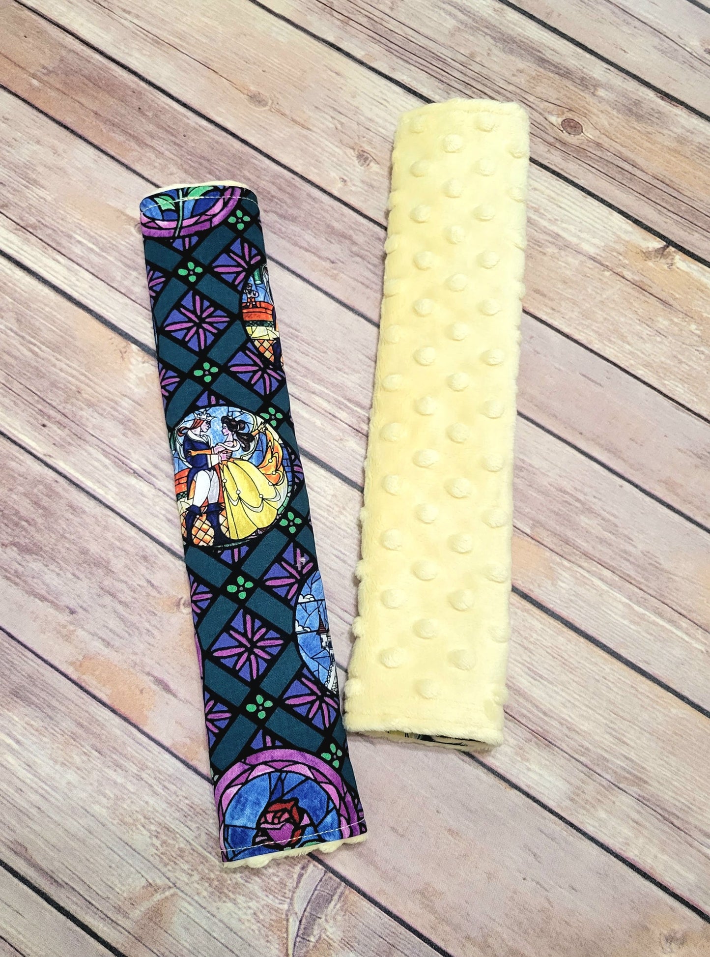 Beauty and the Beast Seat Belt Cover | Disney Belle Strap Handle Pad