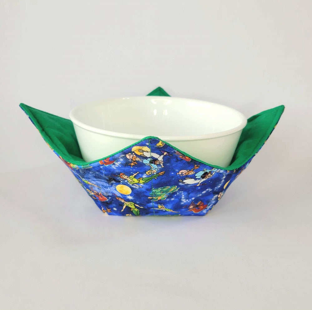 Peter Pan Bowl Cozy | Disney Hot Pad | Blue Padded Holder